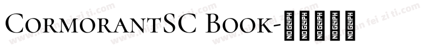 CormorantSC Book字体转换